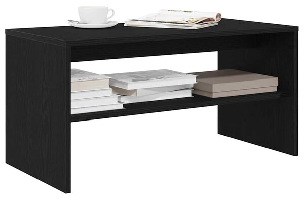 Fekete tölgy színű szerelt fa TV-szekrény 80 x 40 x 40 cm