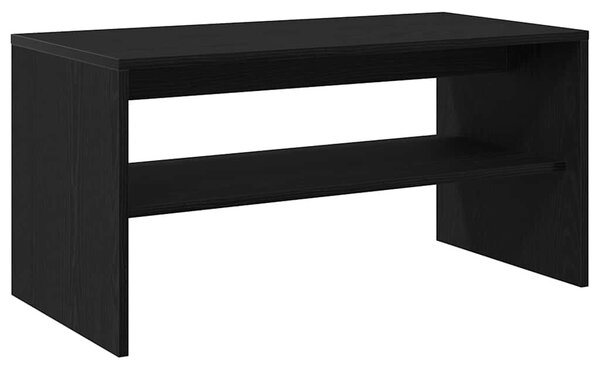 Fekete tölgy színű szerelt fa TV-szekrény 80 x 40 x 40 cm