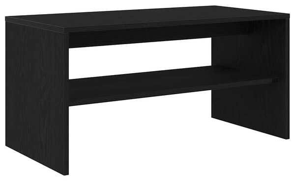 Fekete tölgy színű szerelt fa TV-szekrény 80 x 40 x 40 cm