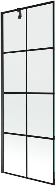 Mexen Next Kádparaván 1 részes 70 x 150 cm, fekete wzór, fekete - 895-070-000-00-77-70 Kádparaván