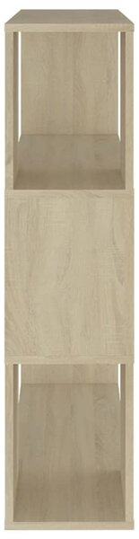 Sonoma-tölgyszínű térelválasztó könyvszekrény 80 x 24 x 94 cm