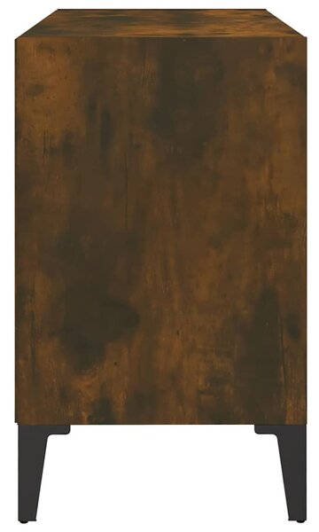 Füstös tölgyszínű TV-szekrény fémlábakkal 69,5 x 30 x 50 cm
