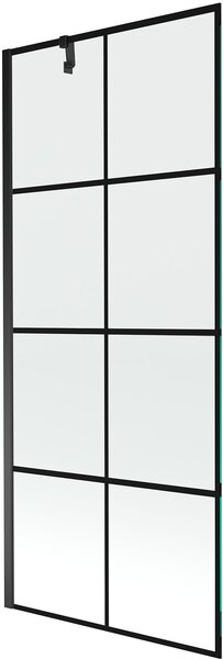 Mexen Next Kádparaván 1 részes 80 x 150 cm, fekete wzór, fekete - 895-080-000-00-77-70 Kádparaván