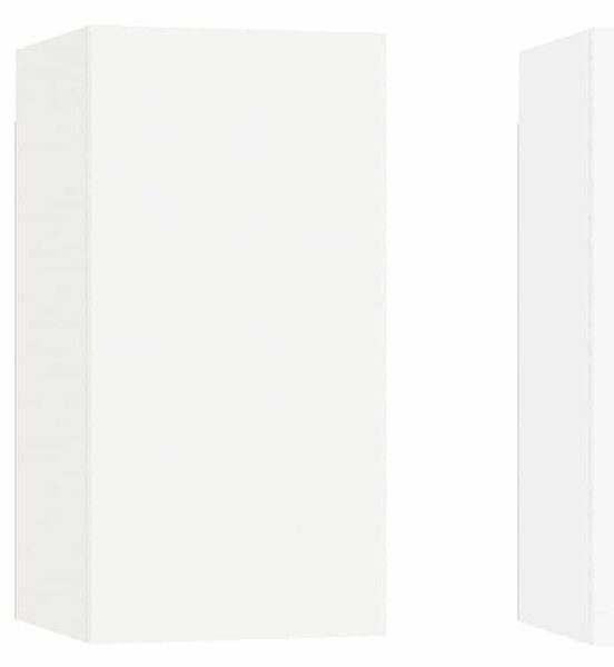 2 db fehér szerelt fa TV-szekrény 30,5 x 30 x 60 cm