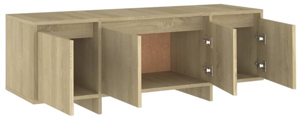 Sonoma tölgy színű szerelt fa fali TV-szekrény 120x30x40,5 cm