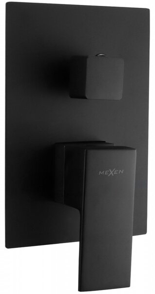 Mexen Uno - Rejtett kád-zuhanycsaptelep, fekete, 71435-70