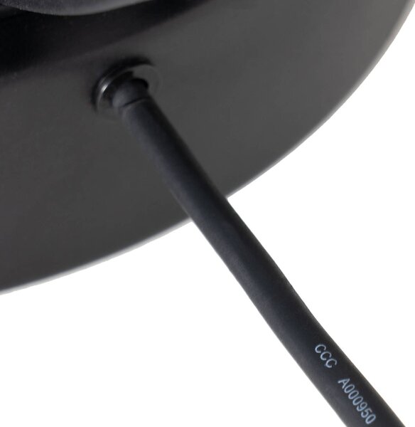 Lucande teraszvilágítás Marrin, fekete, fém, Ø 46cm, Fekete, fém, Modern