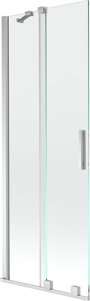 Mexen Velar Kádparaván 2 részes csúszó 75 x 150 cm, átlátszó nano, króm - 896-075-000-01-01 Kádparaván