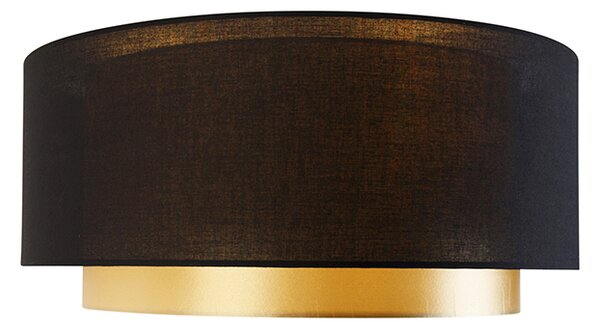 Modern mennyezeti lámpa fekete arannyal 50 cm 3-lámpás - Drum Duo