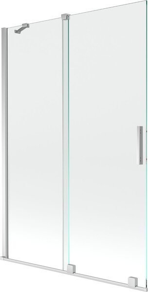Mexen Velar Kádparaván 2 részes csúszó 120 x 150 cm, átlátszó nano, króm - 896-120-000-01-01 Kádparaván