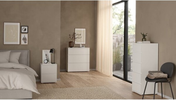 Fehér magas komód 40x107 cm Nova – Tvilum