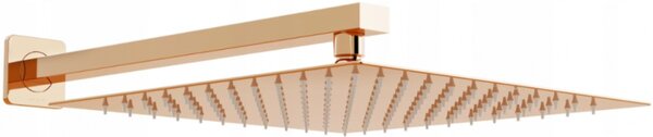 Mexen Slim esőfej 25 x 25 cm zuhanykarral 40 cm, rózsaszín arany, 79125112-60