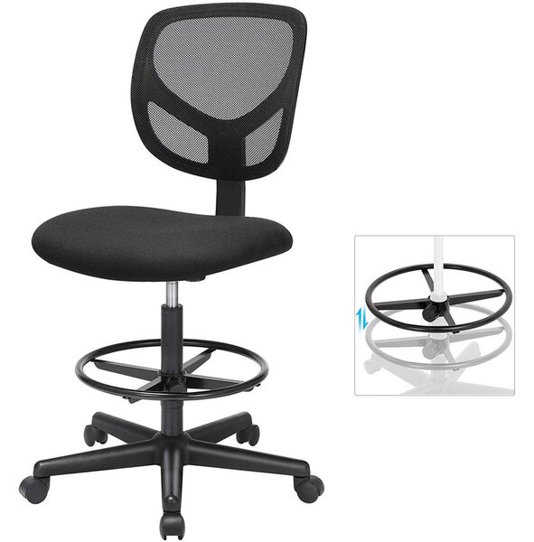 Hálós Irodai szék, forgó szék ülésmagasság 55-75 cm, Fekete