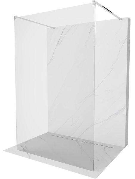Mexen, Mexen Kioto ścianka przyszowa wolnostojąca Walk-in 105 x 200 cm, átlátszó 8 mm, króm - 800-105-002-01-00