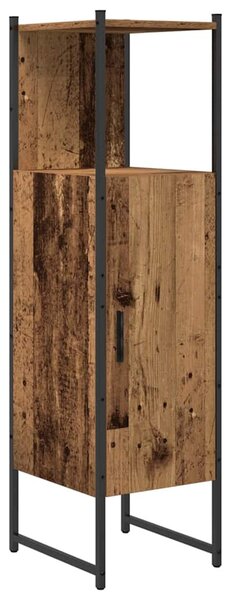 Fürdőszoba bútor szett 4 db Barna 33 x 33 x 185,5 cm Szerelt fa