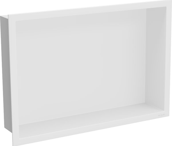 Mexen X-Wall-R, falra szerelhető polc gallérral 45 x 30 cm, fehér, 1920453010