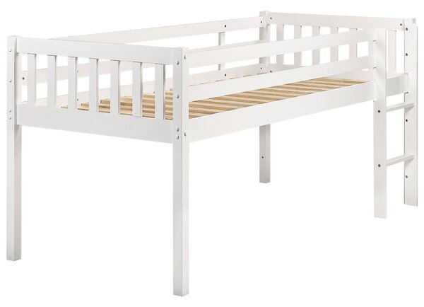 Magasított ágy Keményfa PEIPIN 90 x 200 cm Fehér