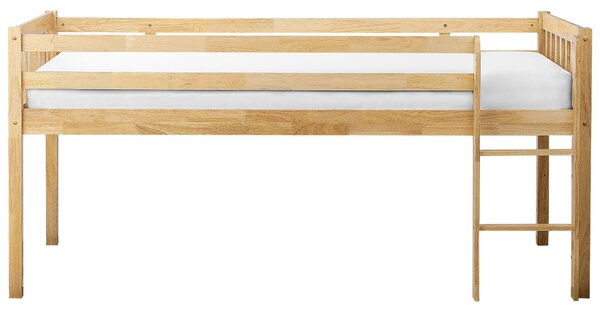Magasított ágy Keményfa PEIPIN 90 x 200 cm Világosbarna