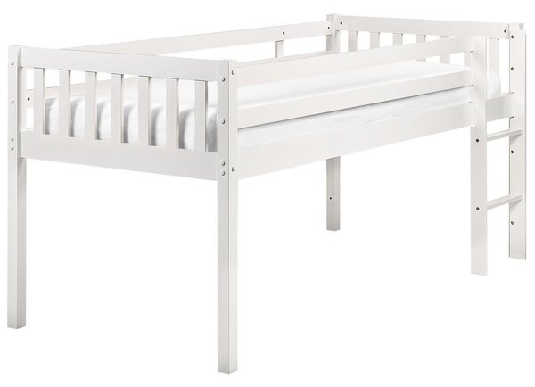 Magasított ágy Keményfa PEIPIN 90 x 200 cm Fehér