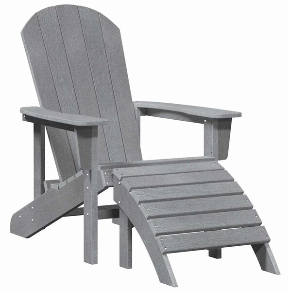 Adirondack szék Világosszürke HDPE