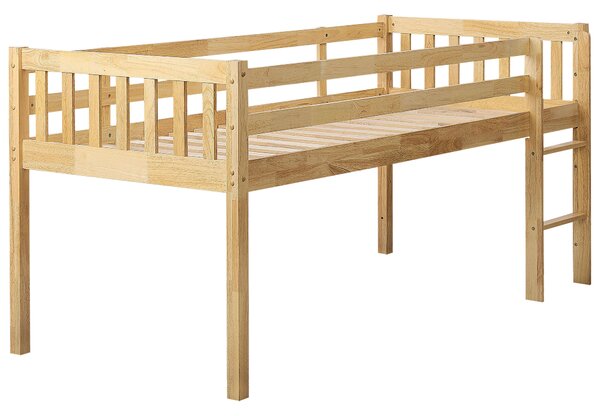 Magasított ágy Keményfa PEIPIN 90 x 200 cm Világosbarna