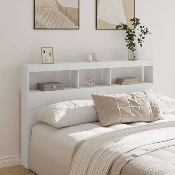 VidaXL Áthidalószekrény - LED - Fehér - 160cm