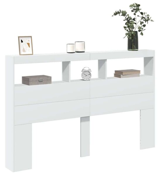 VidaXL Áthidalószekrény - LED - Fehér - 160cm