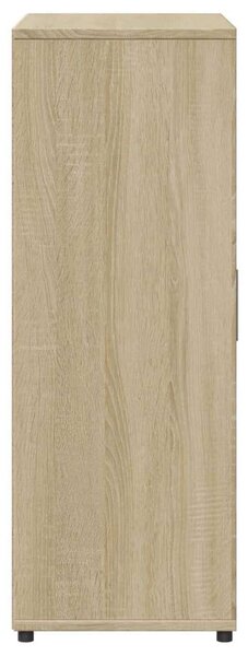 VidaXL Sonoma Tölgy Fa Tálalóasztal - 4 Fiók, Szekrény - 60x31x84 cm