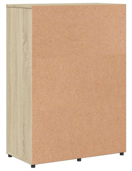 VidaXL Sonoma Tölgy Fa Tálalóasztal - 4 Fiók, Szekrény - 60x31x84 cm