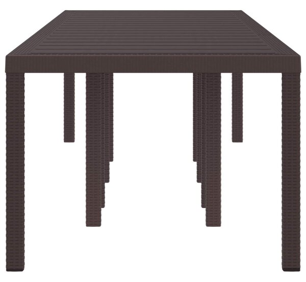 Kerti Asztal Barna 300 x 100 x 73 cm polirattan