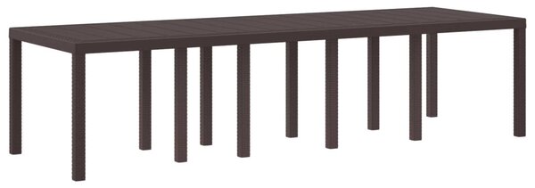 Kerti Asztal Barna 300 x 100 x 73 cm polirattan