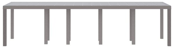Kerti Asztal Világosszürke 300 x 100 x 73 cm polirattan