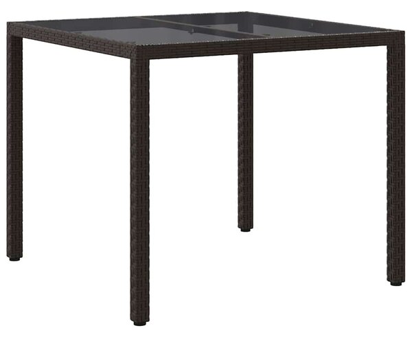 Kerti Asztal Barna 90 x 90 x 75 cm polirattan