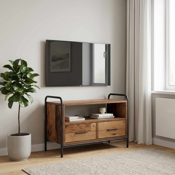 TV szekrény 67,5 x 33 x 50 cm Antik Fa Szerelt Fa