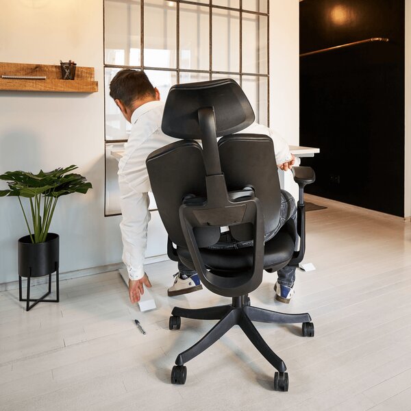 Ergonomikus irodai szék Liftor Active, piros (textil + háló)
