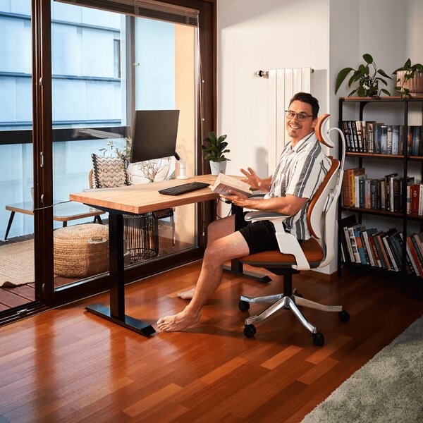 Ergonomikus irodai szék Liftor Active, piros (textil + háló)
