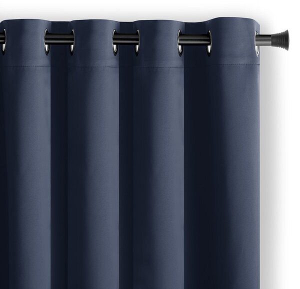 Sötétkék dimout (részleges sötétítő) függöny 140x175 cm Kierra – Restilo