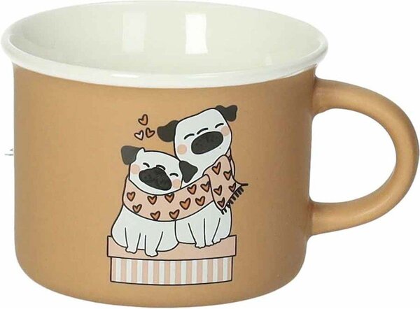 Porcelán bögre szett 4 db-os 150 ml Cani e Gatti – Brandani