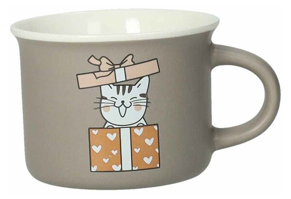 Porcelán bögre szett 4 db-os 150 ml Cani e Gatti – Brandani