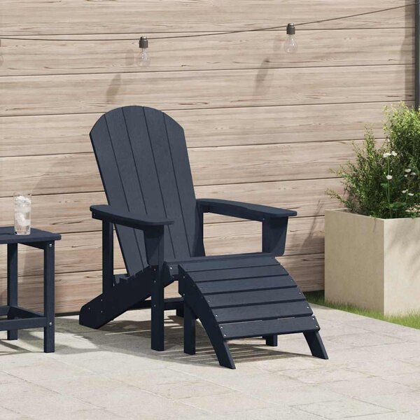 Adirondack szék Sötétkék HDPE