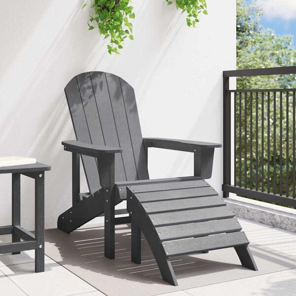 Adirondack szék Világosszürke HDPE