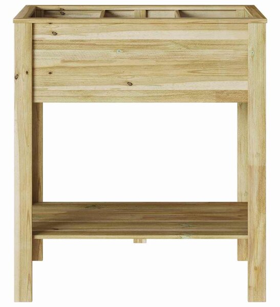 Magas Virágcserép Barna 85,5 x 46,5 x 96 cm Impregnált Fenyőfa