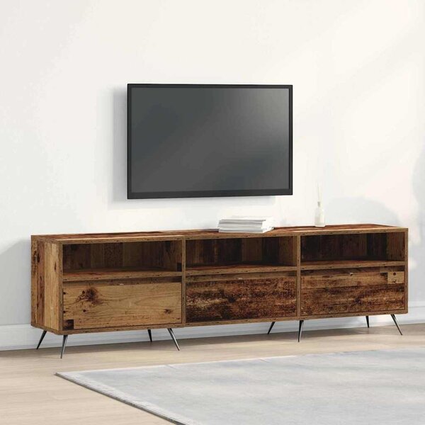 TV szekrény 150 x 30 x 44,5 cm Régi fa Szerelt fa