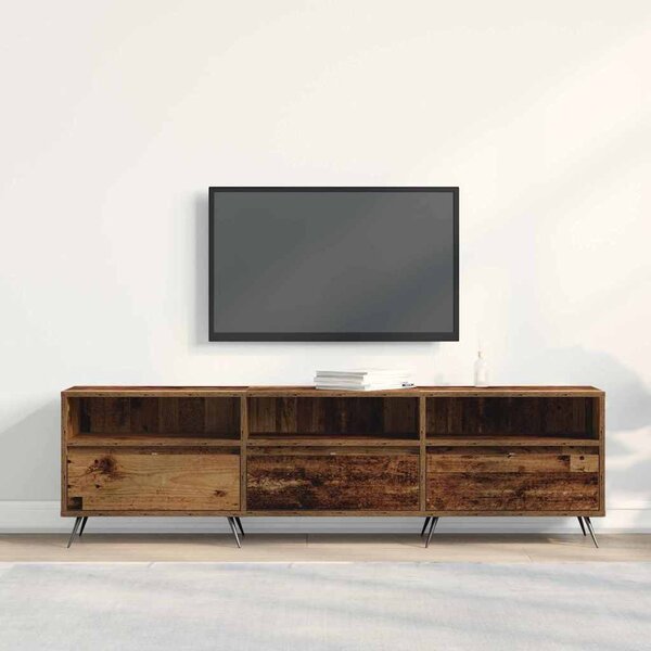 TV szekrény 150 x 30 x 44,5 cm Régi fa Szerelt fa
