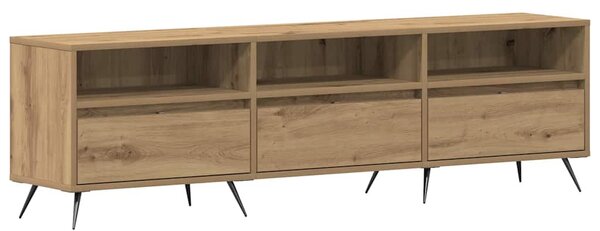 TV szekrény 150 x 30 x 44,5 cm kézműves tölgy Szerelt fa