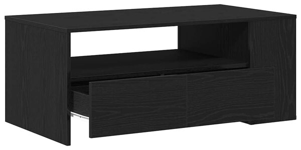 Dohányzóasztal Fekete tölgy 102 x 55 x 43,5 cm Szerelt Fa