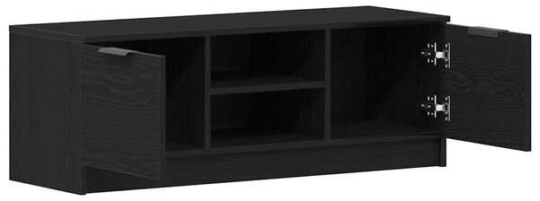 TV szekrény 102 x 32 x 35.5 cm Fekete tölgy Szerelt Fa