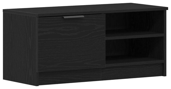 TV szekrény 80 x 35 x 36,5 cm Fekete tölgy Szerelt Fa