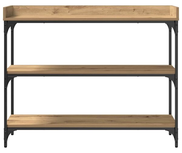 Konzolasztal kézműves tölgy 100 x 30 x 80 cm