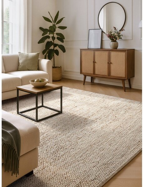 Bézs kézi szövésű gyapjúkeverék szőnyeg 200x300 cm Peas – Villeroy&Boch